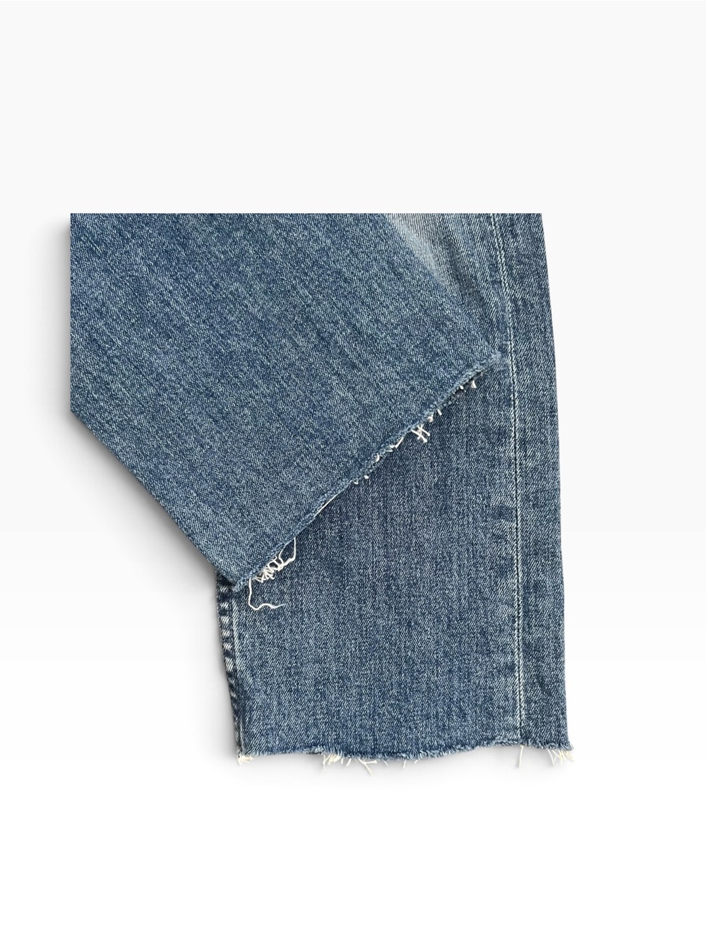 MOTHER Pixie Tomcat Crop Not Cut & Pasted Jeans Size 26 Raw Hem See Note - Picture 14 of 16